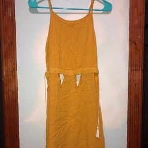 Mustard yellow dress